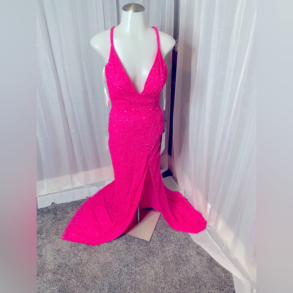 New with tags size 00 Primavera pink gown